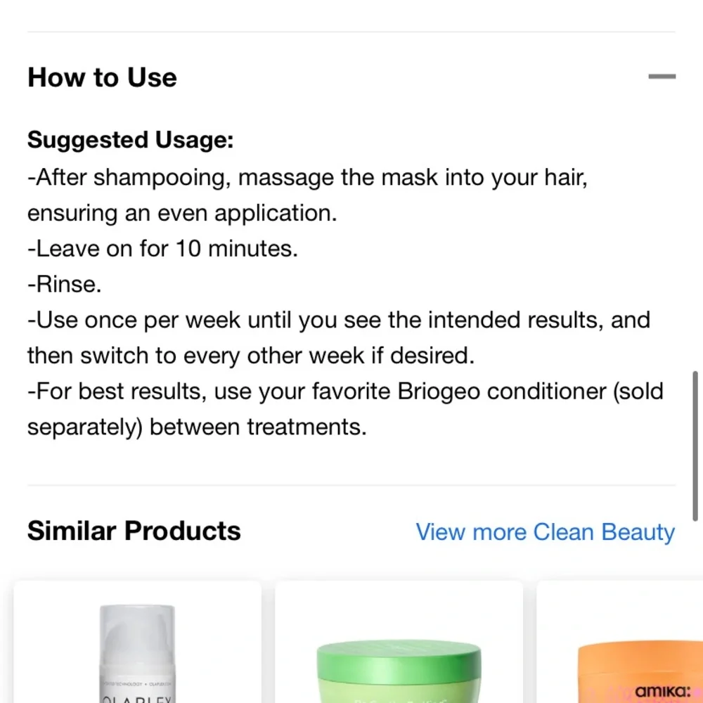 5/$25 🎆 NEW Briogeo Don't Despair, Repair! Deep Conditioning Mask 1 oz